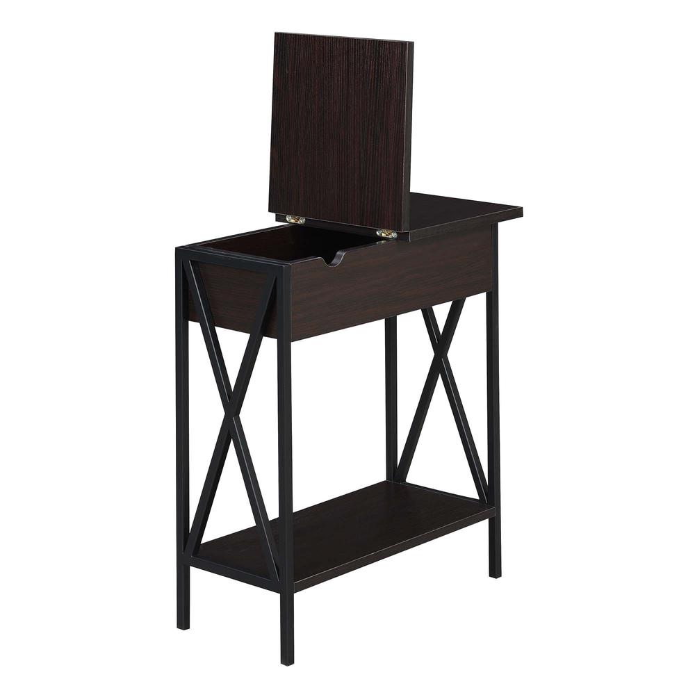 Tucson Flip Top End Table with Charging Station. Picture 3
