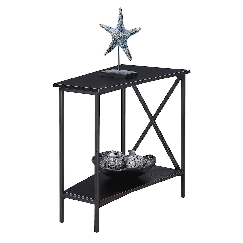 Tucson Wedge End Table with Shelf. Picture 3