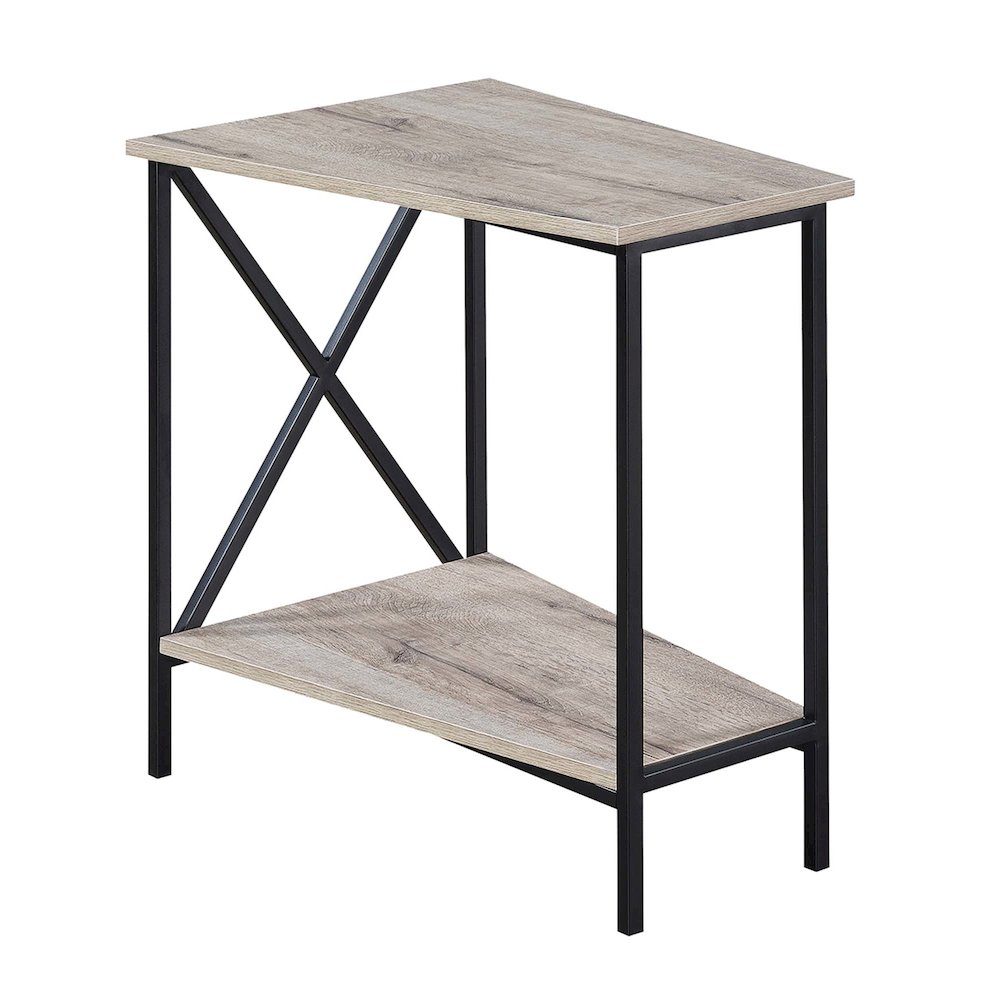 Tucson Wedge End Table with Shelf. Picture 1