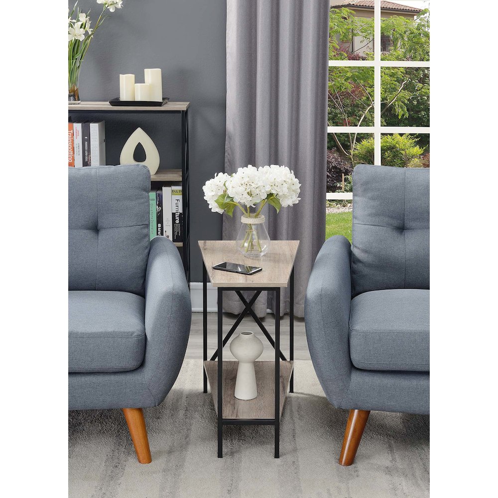 Tucson Wedge End Table with Shelf. Picture 2