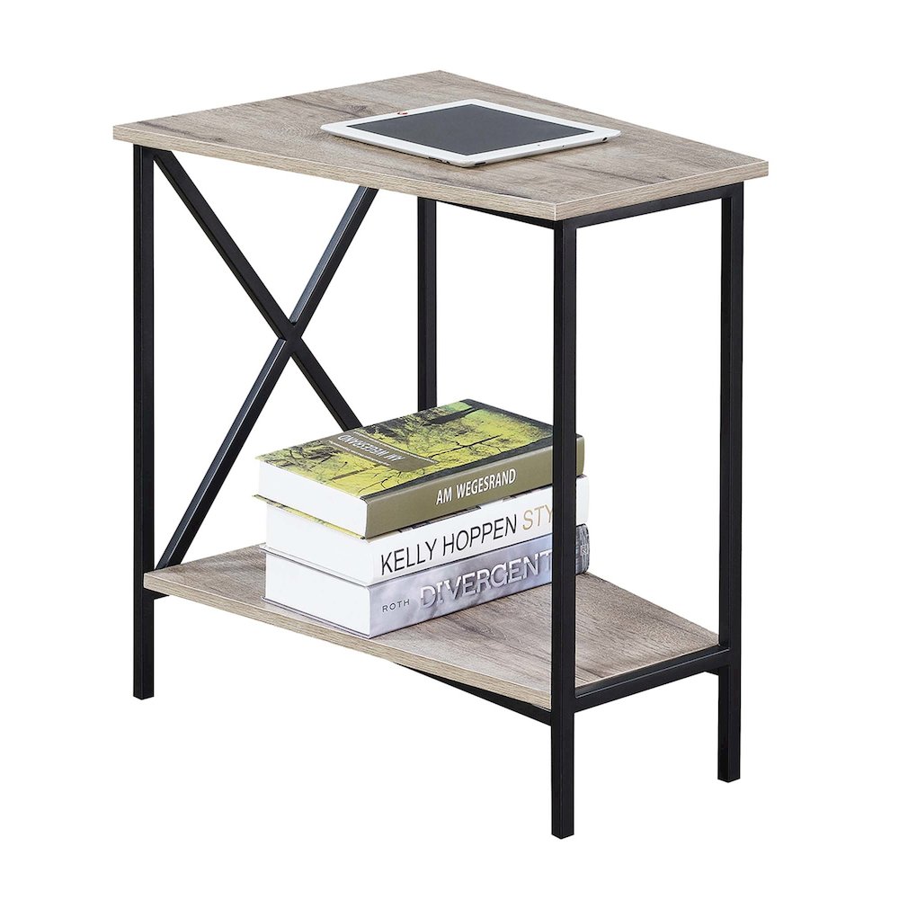 Tucson Wedge End Table with Shelf. Picture 3