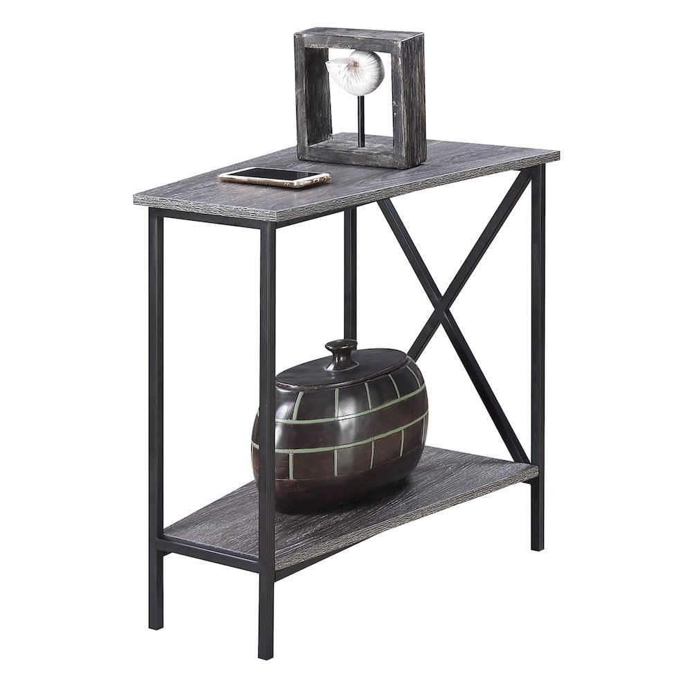 Tucson Wedge End Table with Shelf. Picture 3