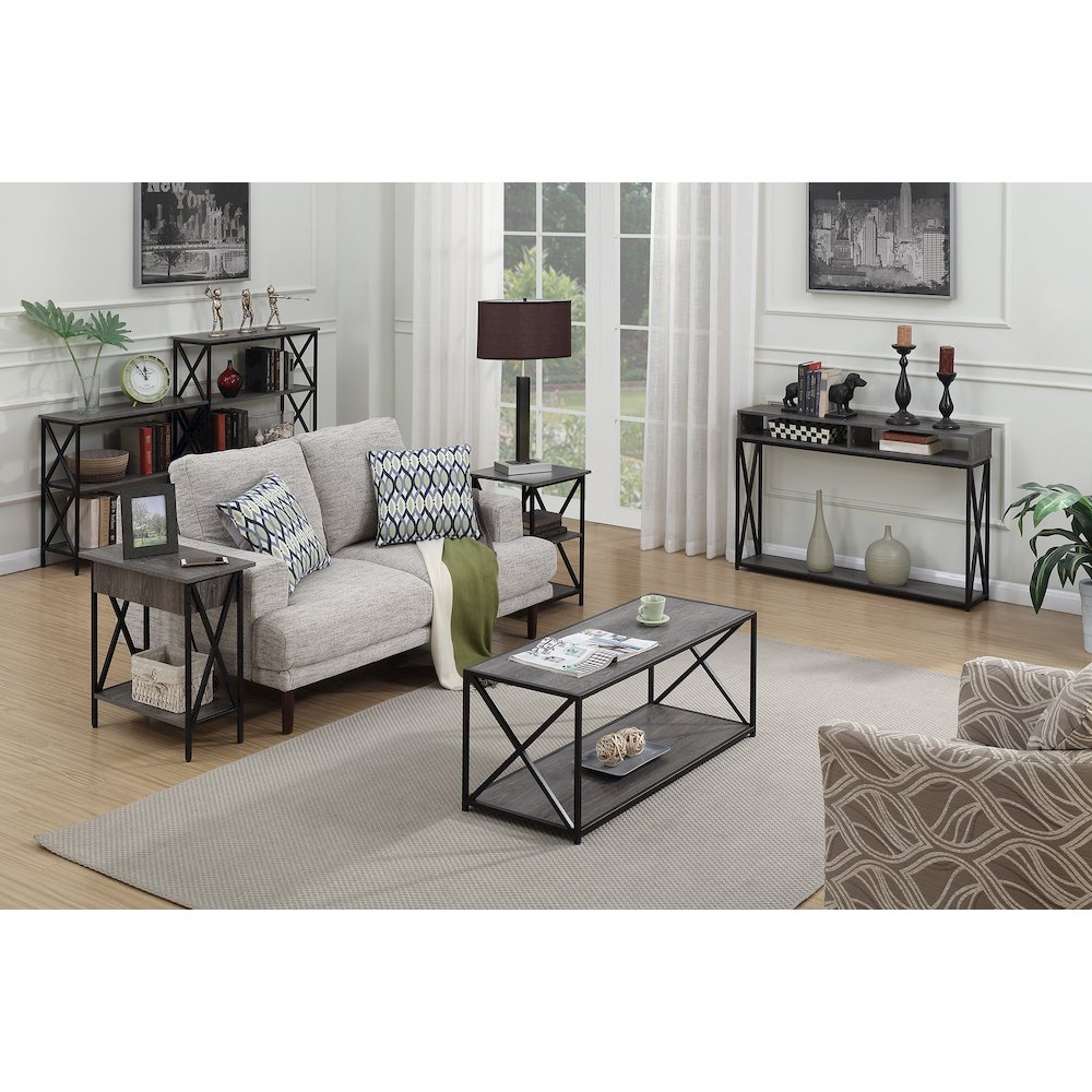 Tucson Deluxe 2 Tier Console Table. Picture 4