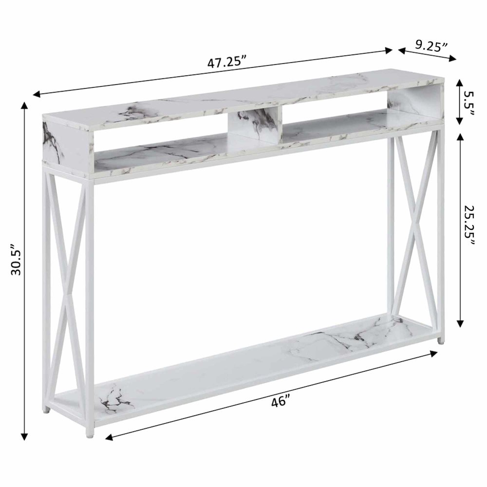 Tucson Deluxe Console Table with Shelf, R4-0545. Picture 4