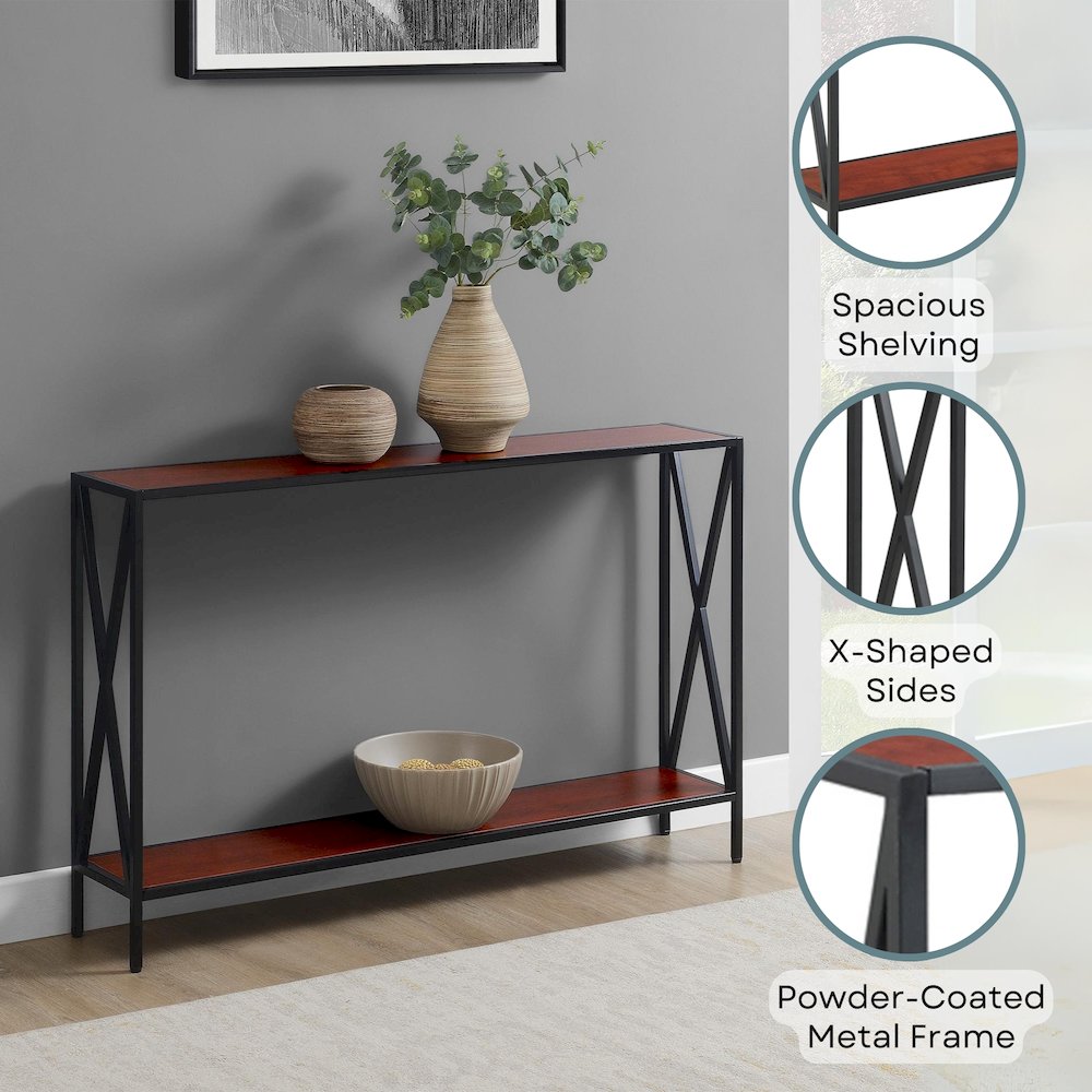 Tucson Console Table with Shelf. Picture 4