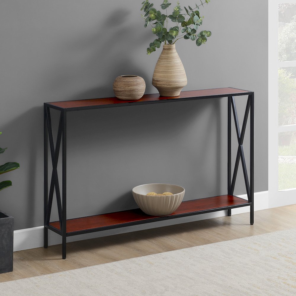 Tucson Console Table with Shelf. Picture 3