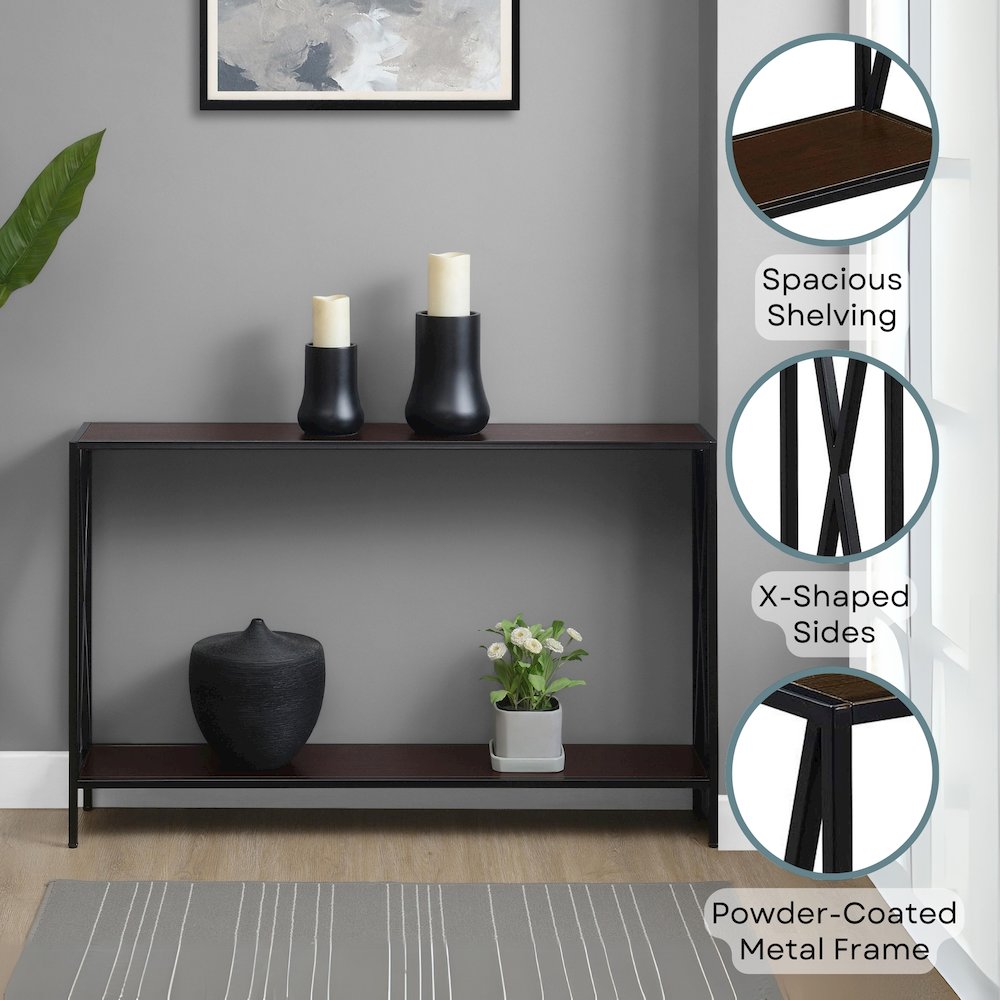 Tucson Console Table with Shelf. Picture 4