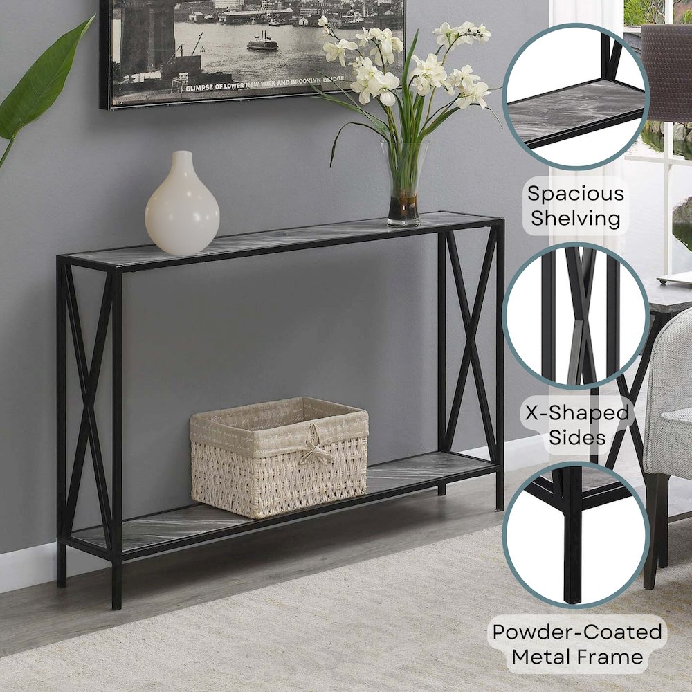 Tucson Console Table with Shelf. Picture 4