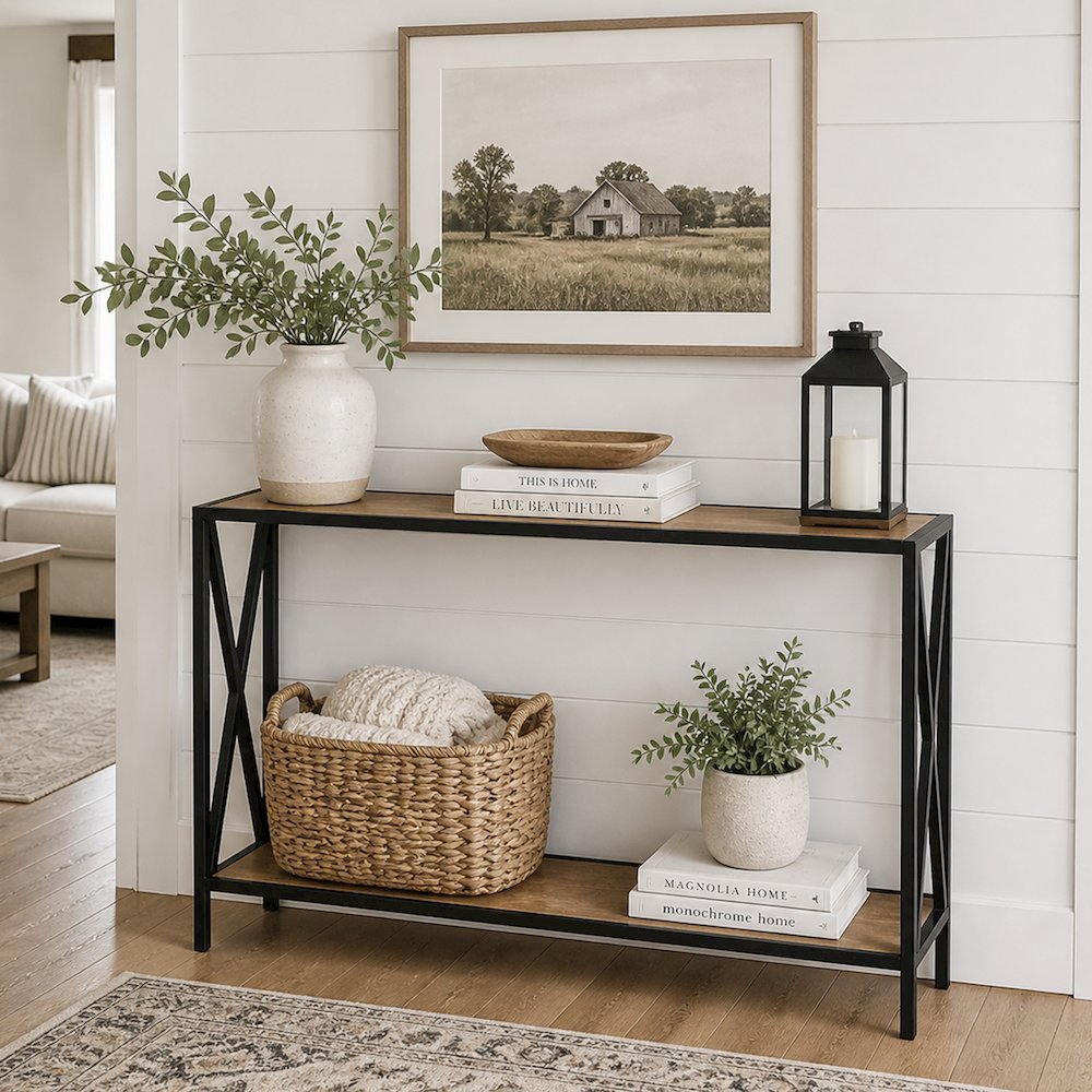 Tucson Console Table with Shelf. Picture 2