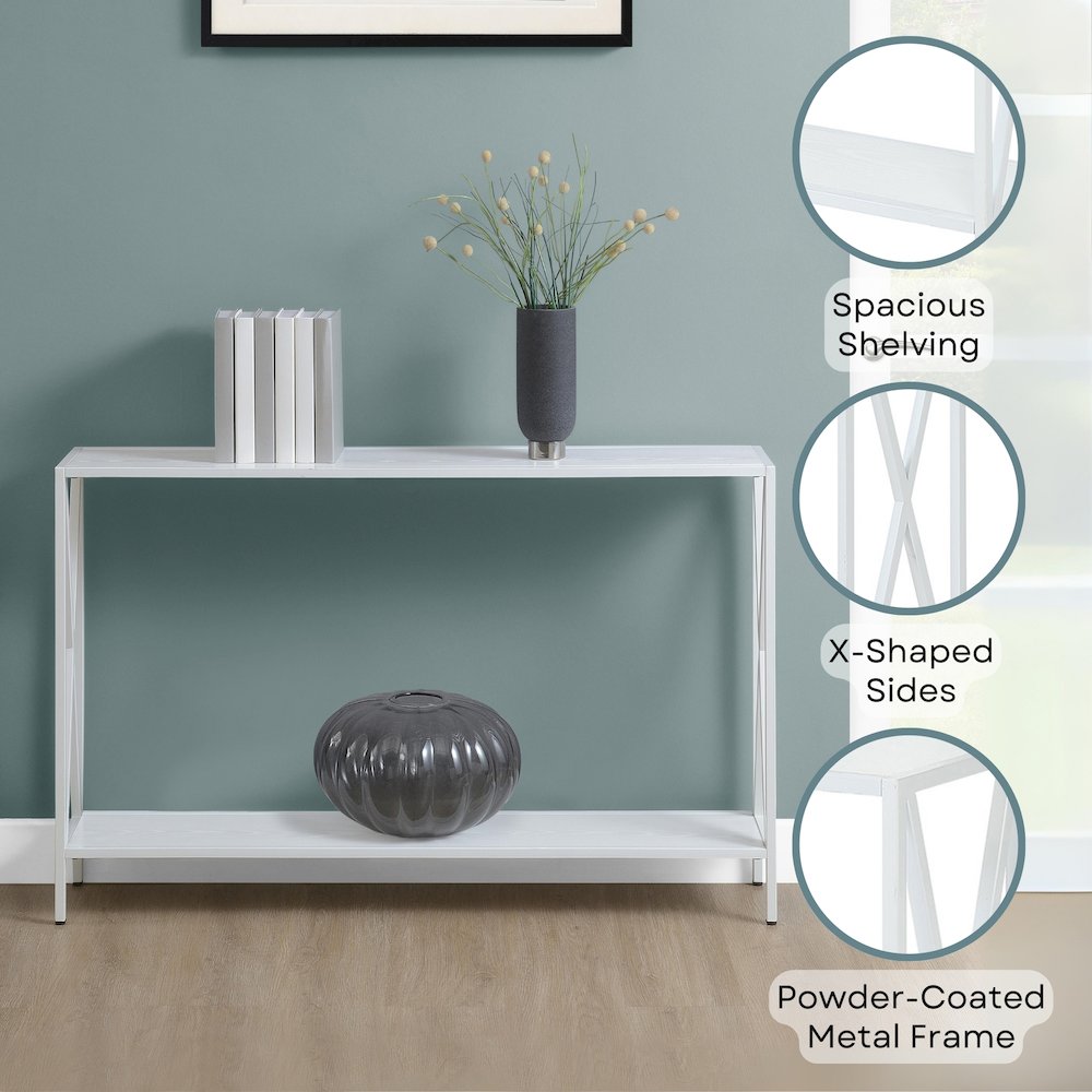 Tucson Console Table with Shelf. Picture 4