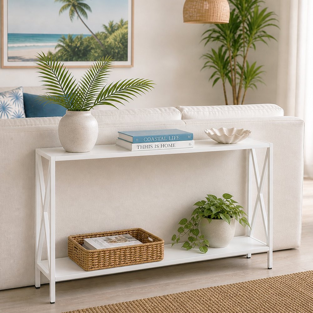 Tucson Console Table with Shelf. Picture 2