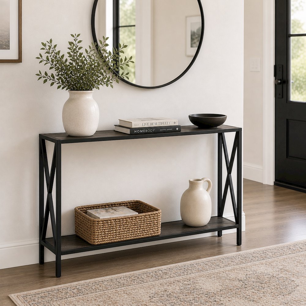 Tucson Console Table with Shelf. Picture 2
