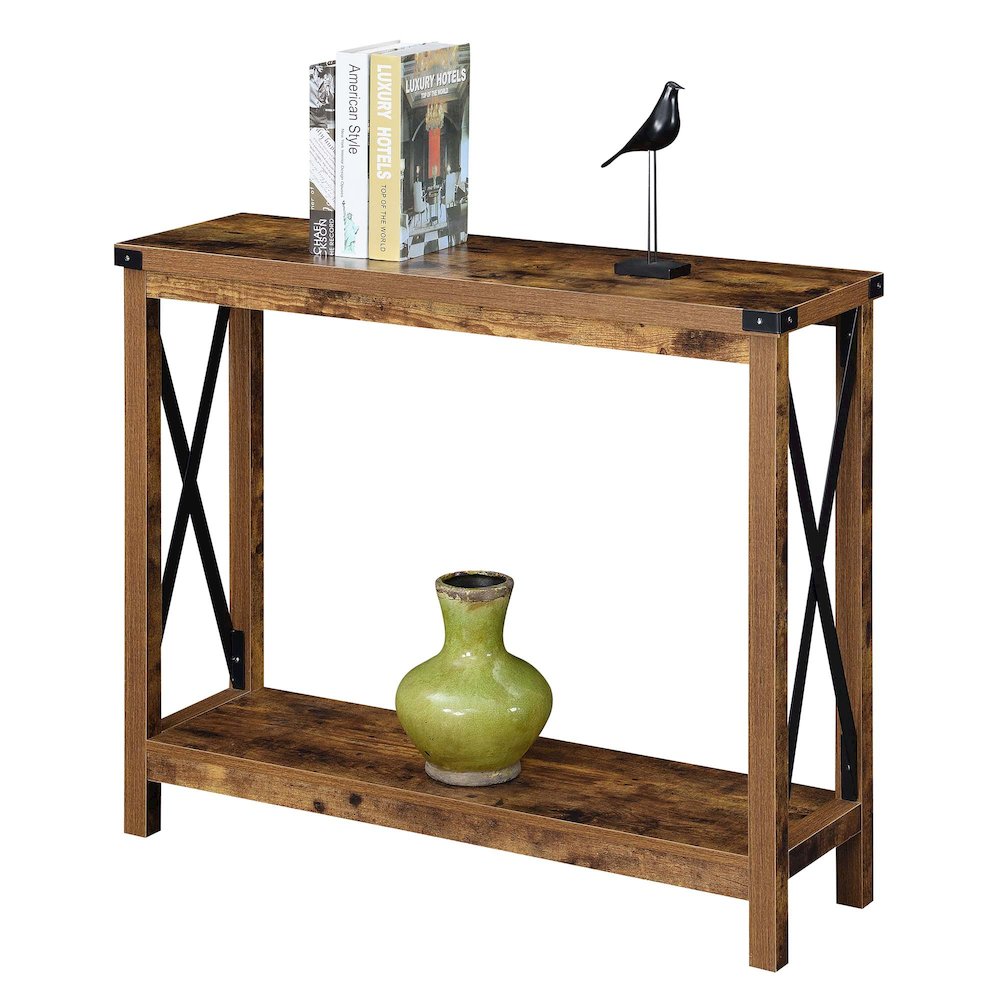 Durango Console Table, Barnwood/Black. Picture 3