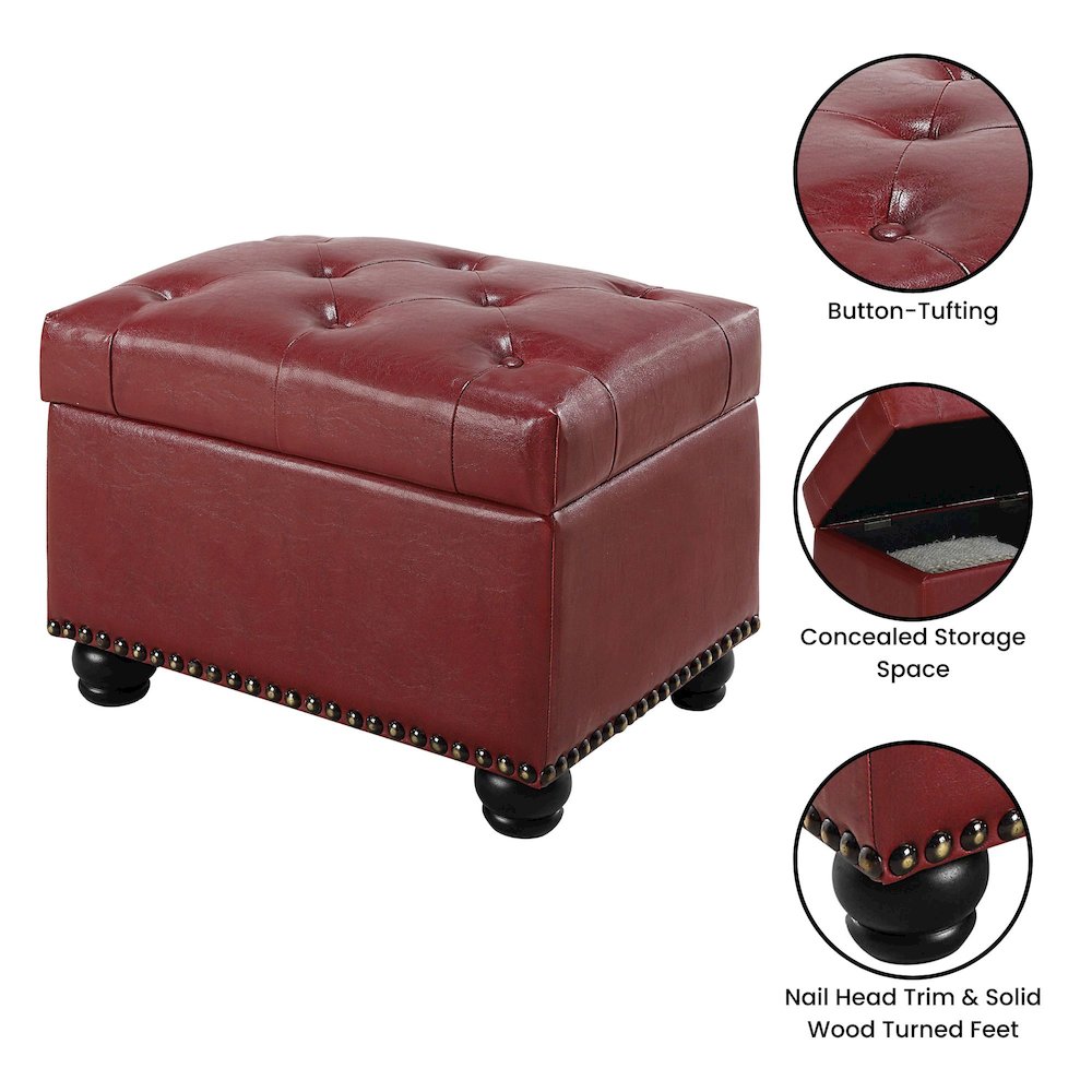 Designs4Comfort 5th Avenue Storage Ottoman. Picture 4