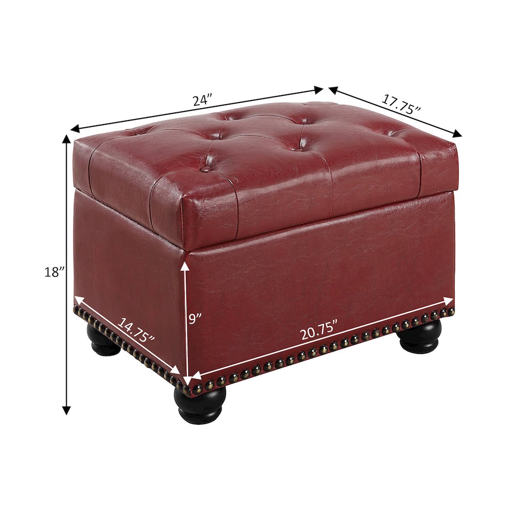 Designs4Comfort 5th Avenue Storage Ottoman. Picture 6