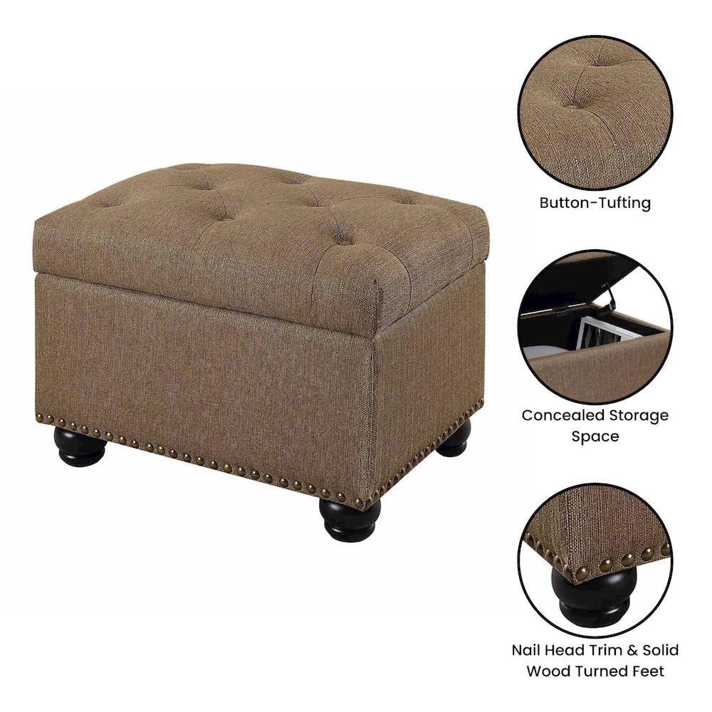 Designs4Comfort 5th Avenue Storage Ottoman. Picture 4