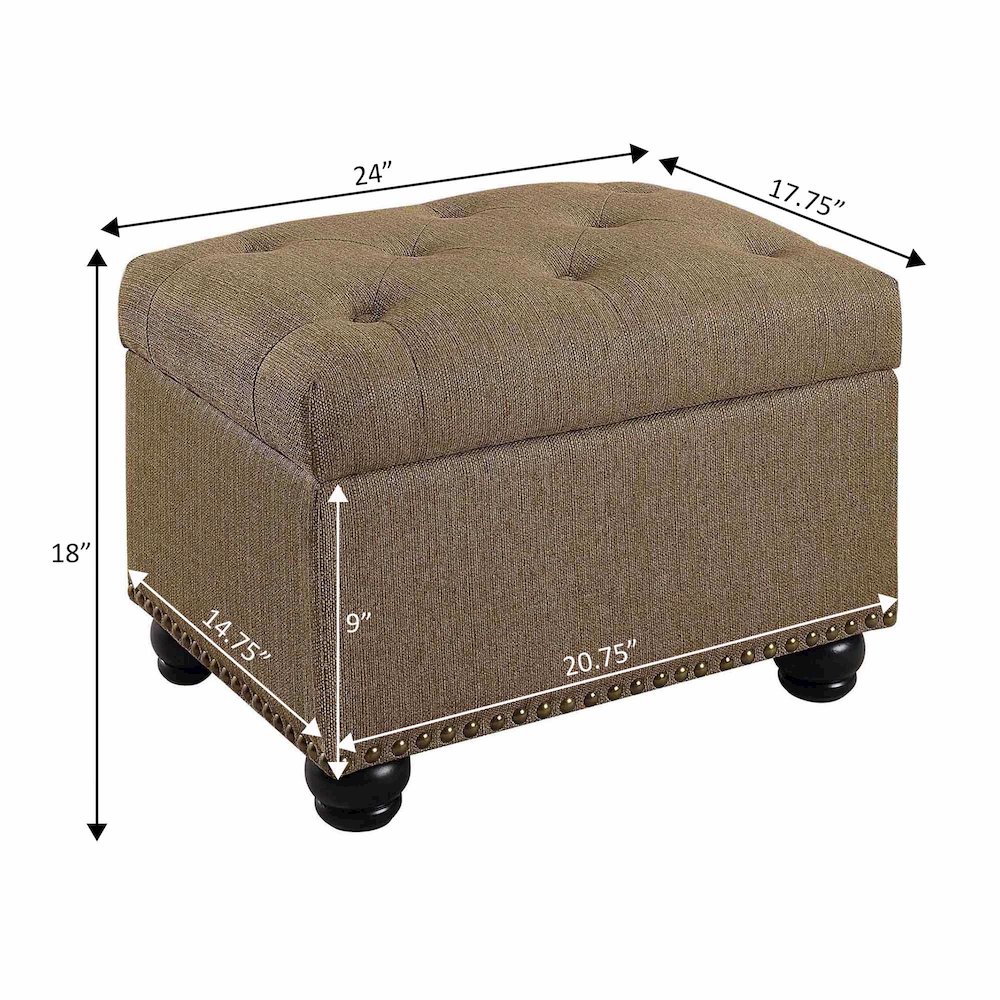 Designs4Comfort 5th Avenue Storage Ottoman. Picture 7