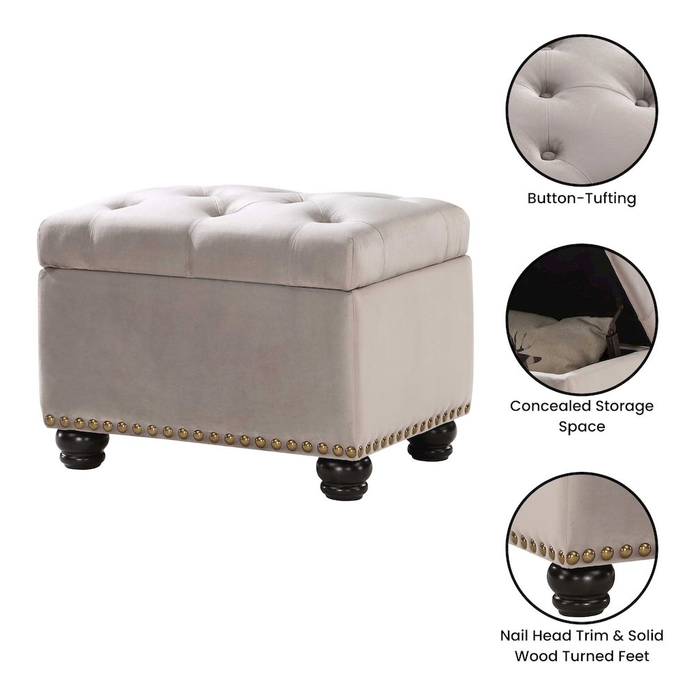 5th Avenue Storage Ottoman. Picture 4