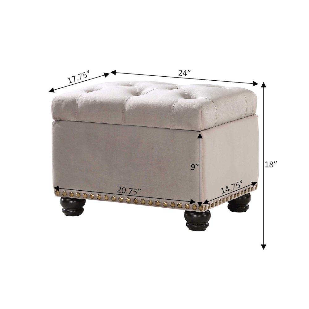 5th Avenue Storage Ottoman. Picture 9
