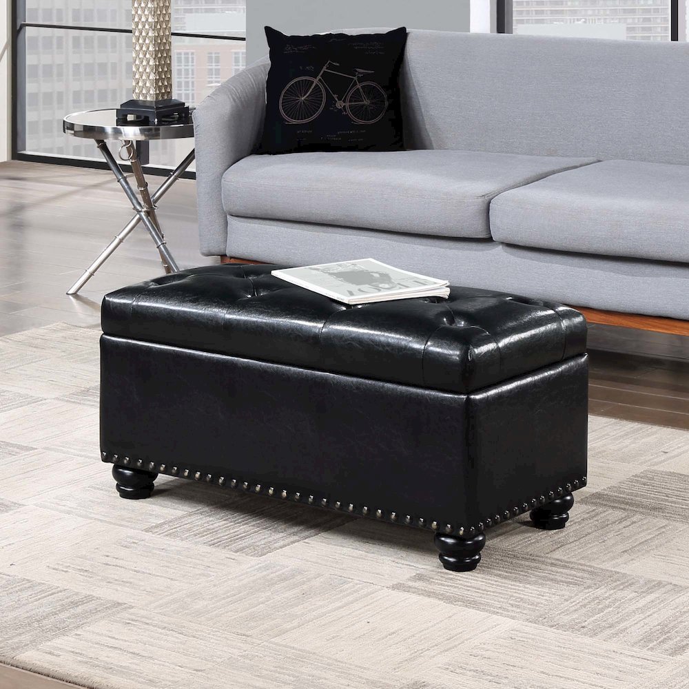 Designs4Comfort 7th Avenue Storage Ottoman Bench. Picture 2