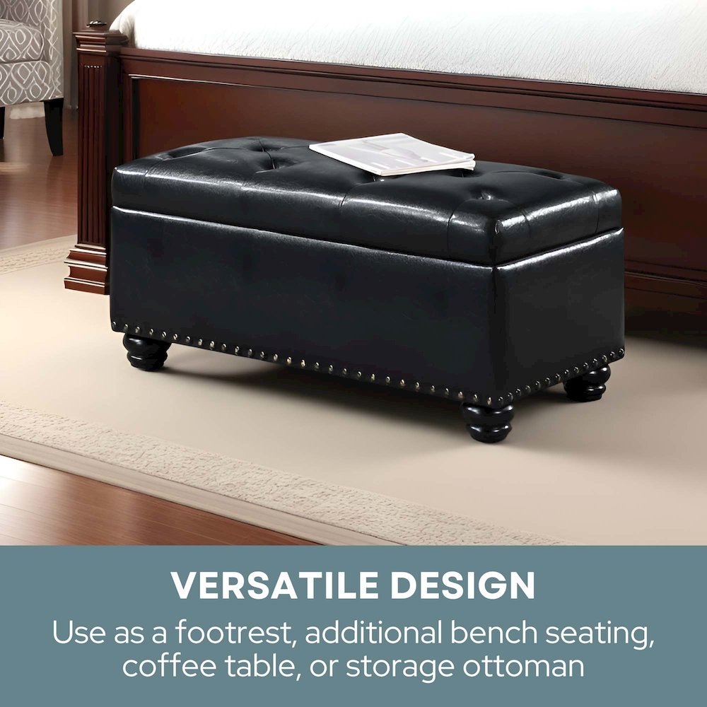 Designs4Comfort 7th Avenue Storage Ottoman Bench. Picture 5