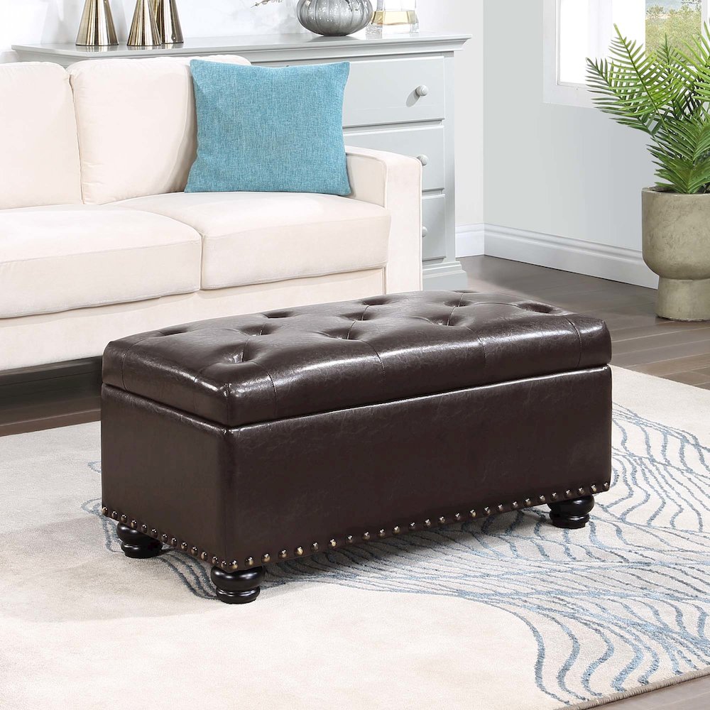 Designs4Comfort 7th Avenue Storage Ottoman Bench. Picture 2