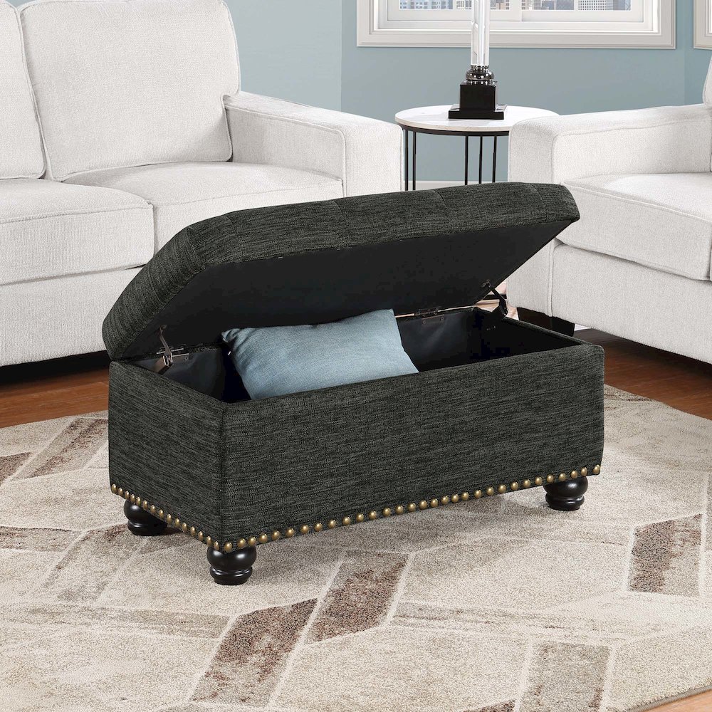 Designs4Comfort 7th Avenue Storage Ottoman Bench. Picture 2