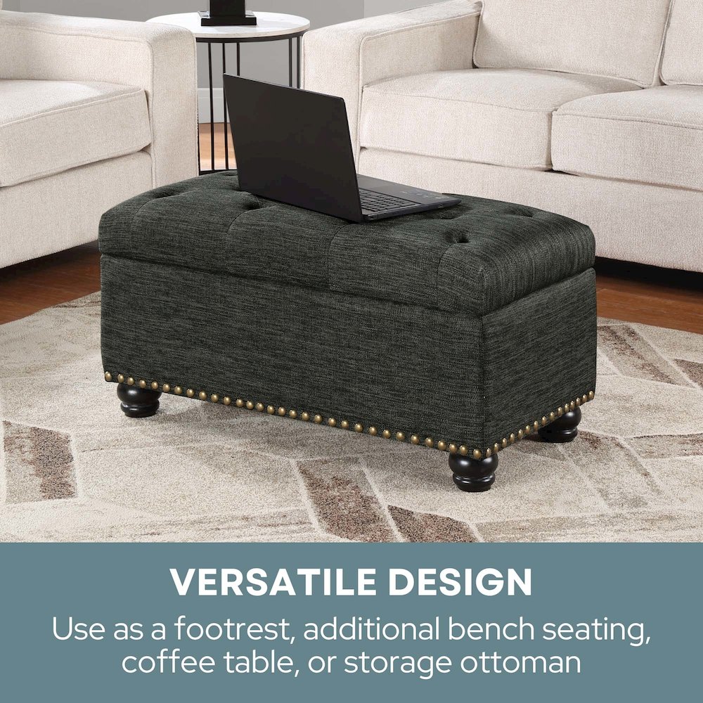 Designs4Comfort 7th Avenue Storage Ottoman Bench. Picture 5