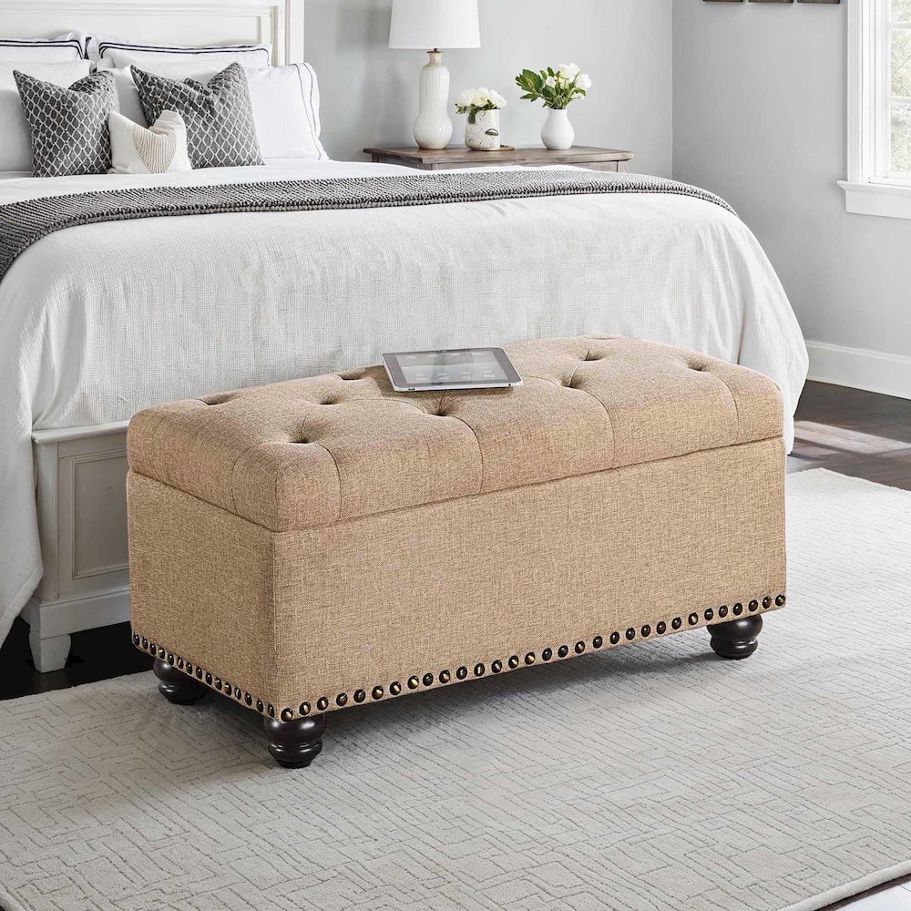 Designs4Comfort 7th Avenue Storage Ottoman Bench. Picture 3