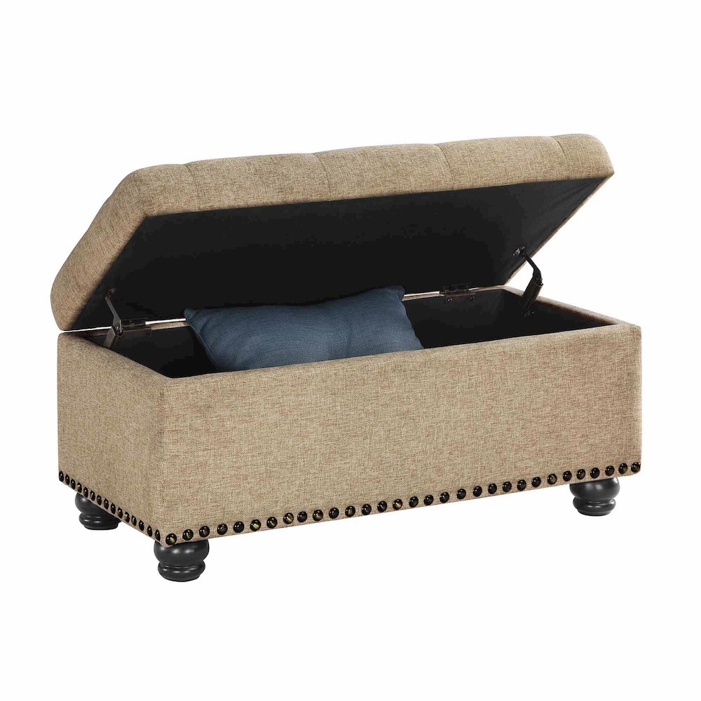Designs4Comfort 7th Avenue Storage Ottoman Bench. Picture 2