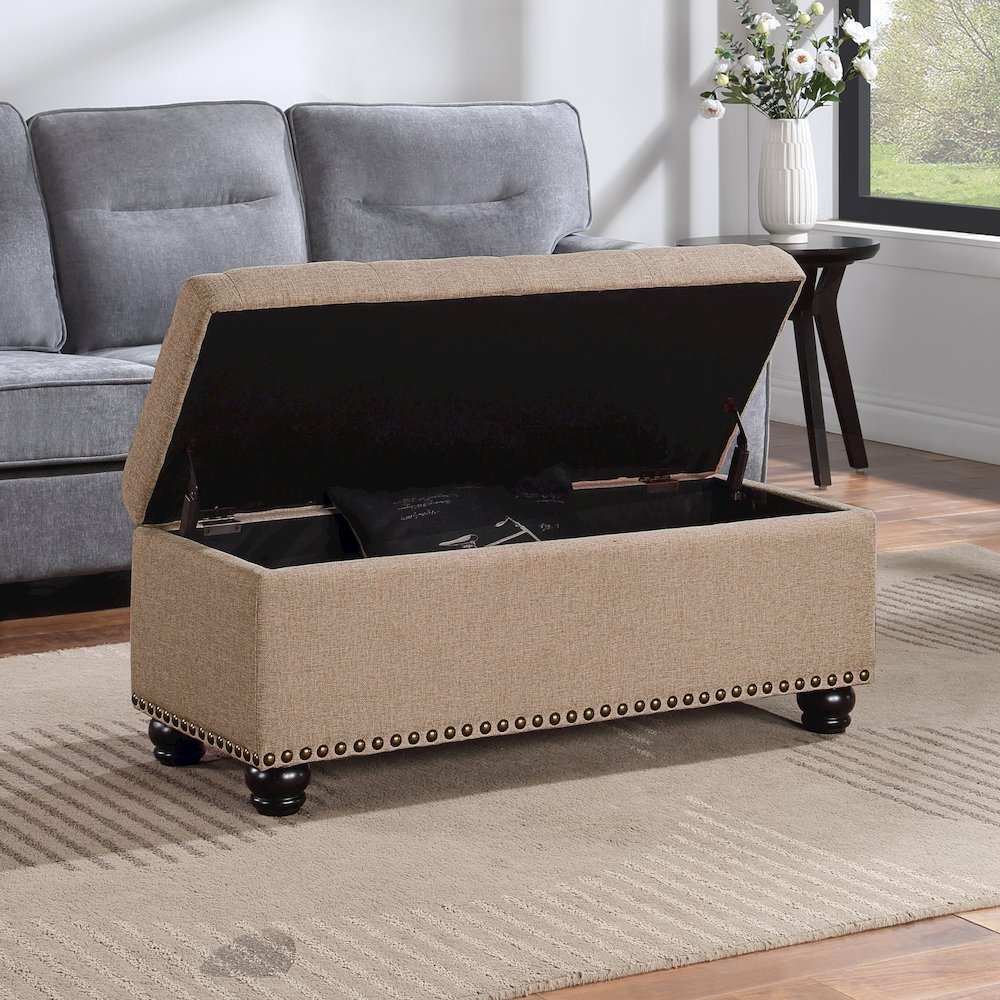 Designs4Comfort 9th Avenue Storage Ottoman Bench. Picture 6