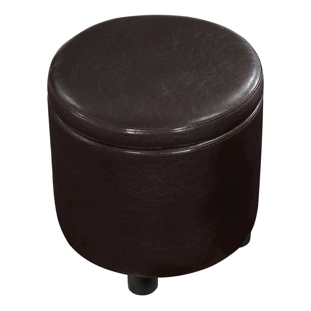 Designs 4 Comfort Round Accent Storage Ottoman with Reversible Tray Lid. Picture 6