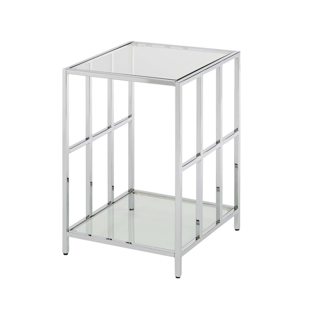 Mission Glass End Table. Picture 1