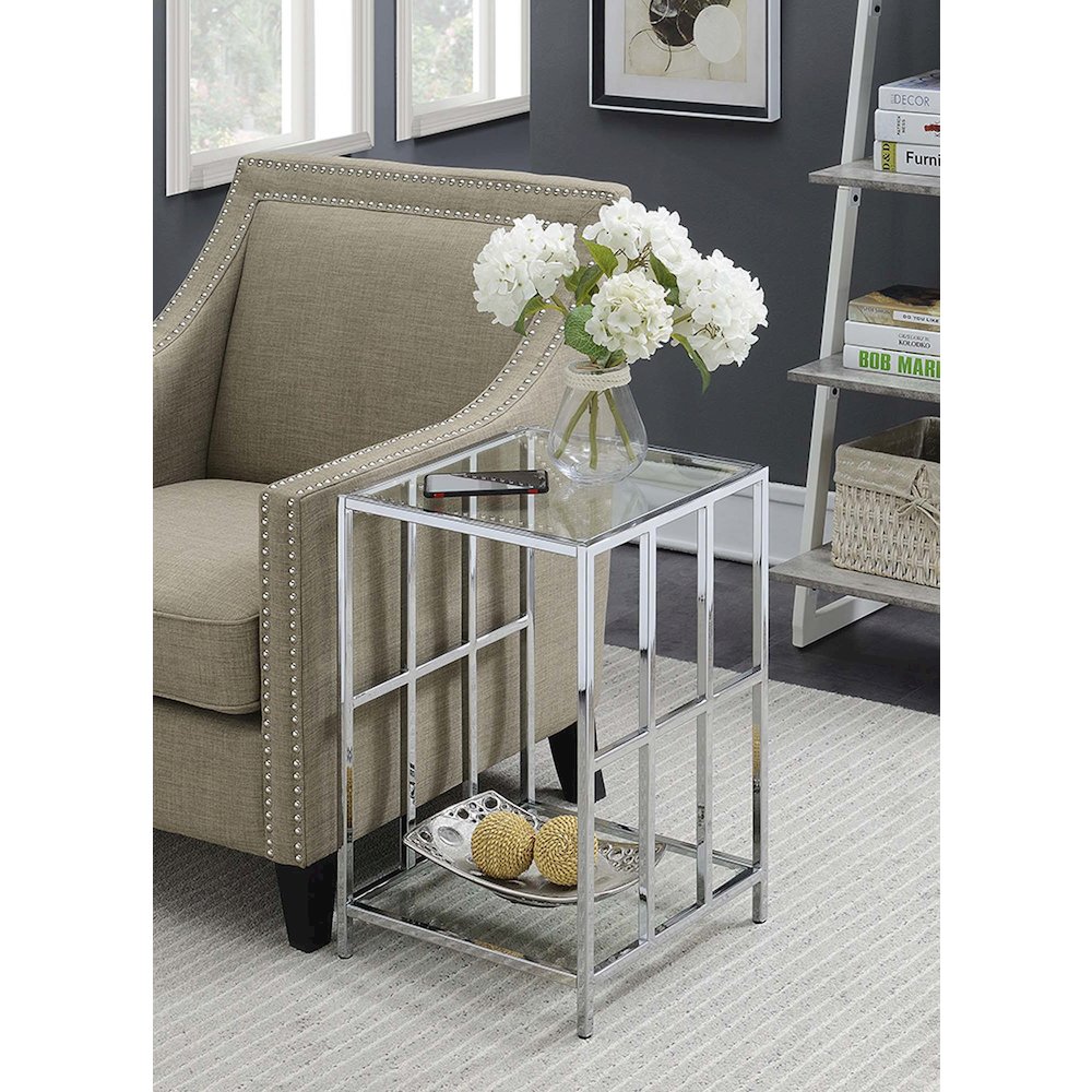 Mission Glass End Table. Picture 2