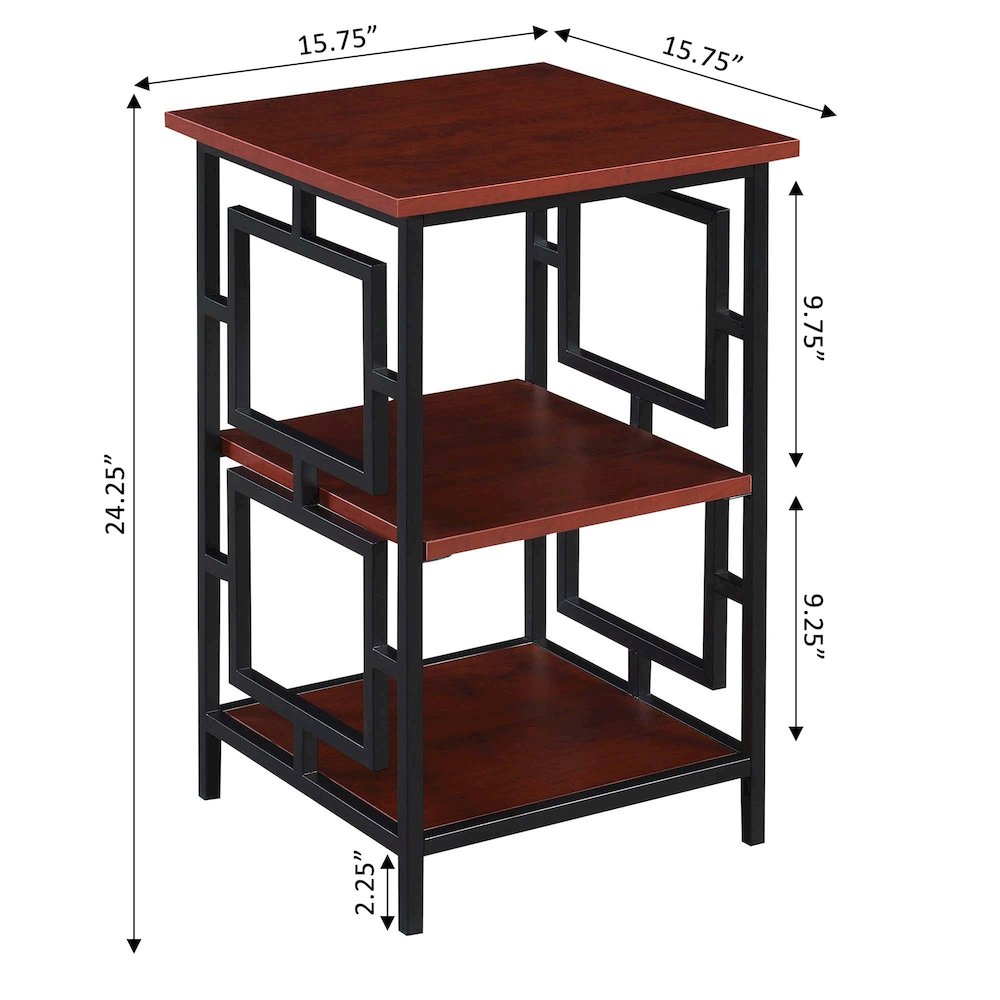 Town Square Metal Frame End Table. Picture 4