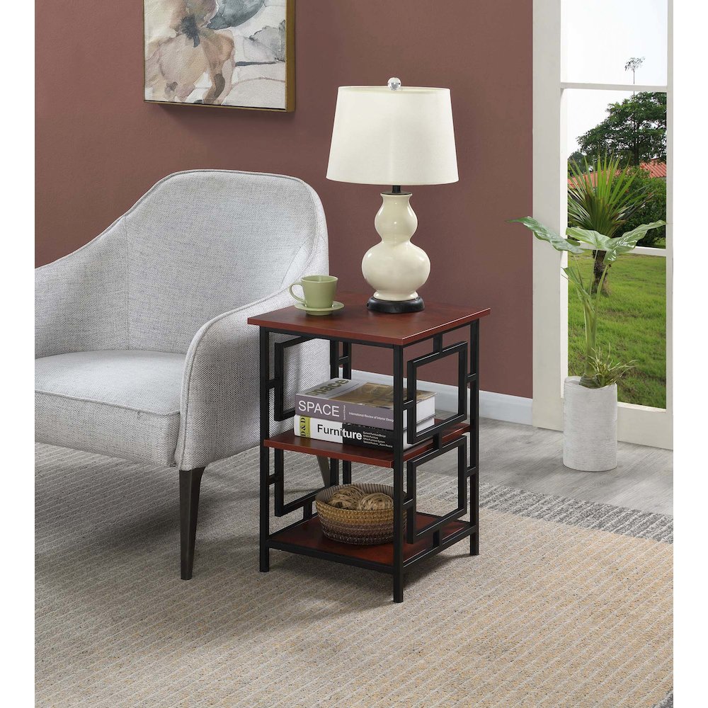 Town Square Metal Frame End Table. Picture 2