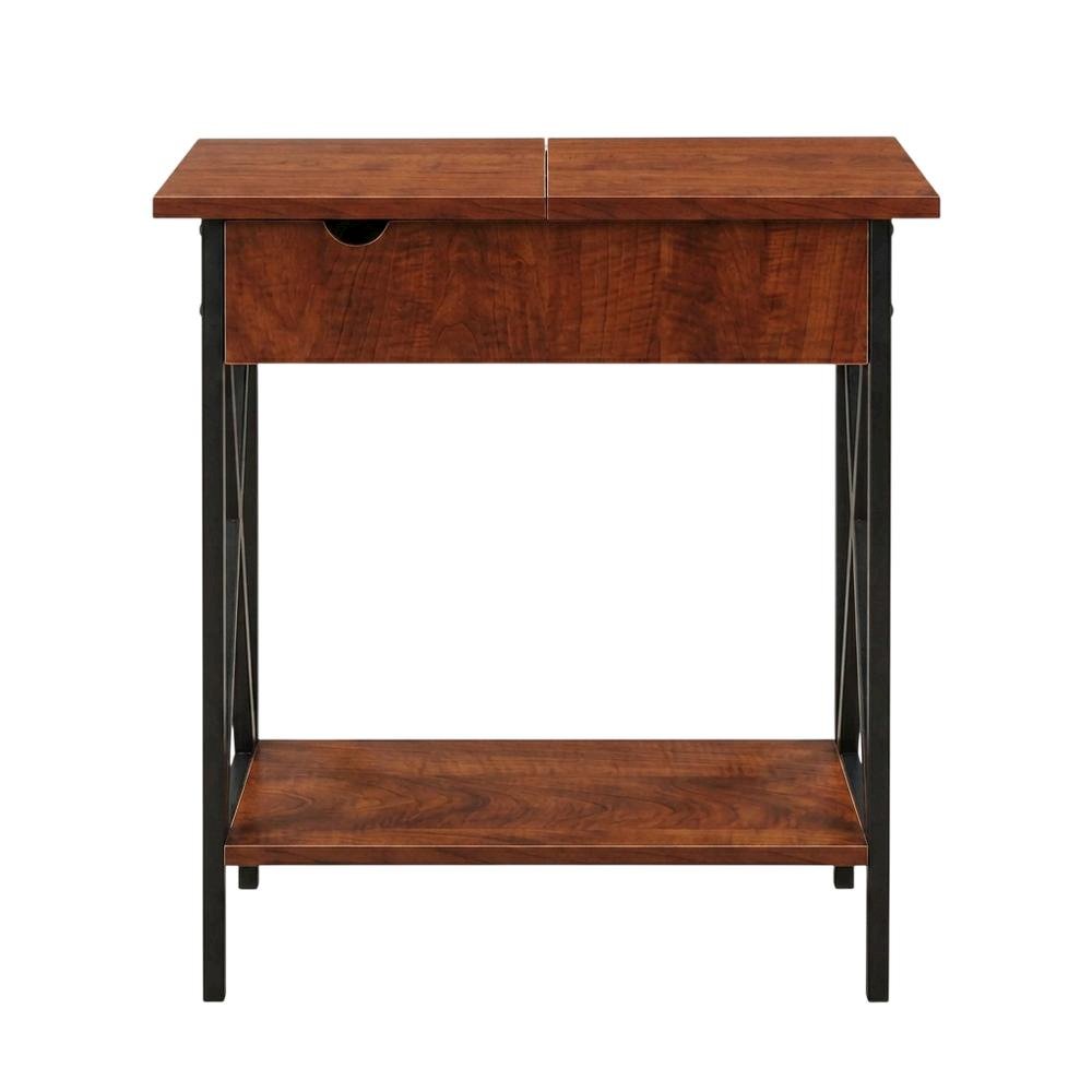 Small coffee table with flip top functionality and compact design. Picture 4