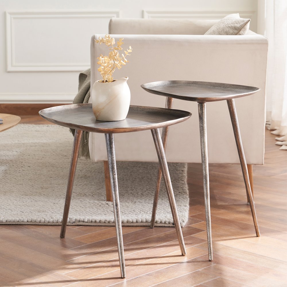Bali Metal Tall End Table. Picture 5