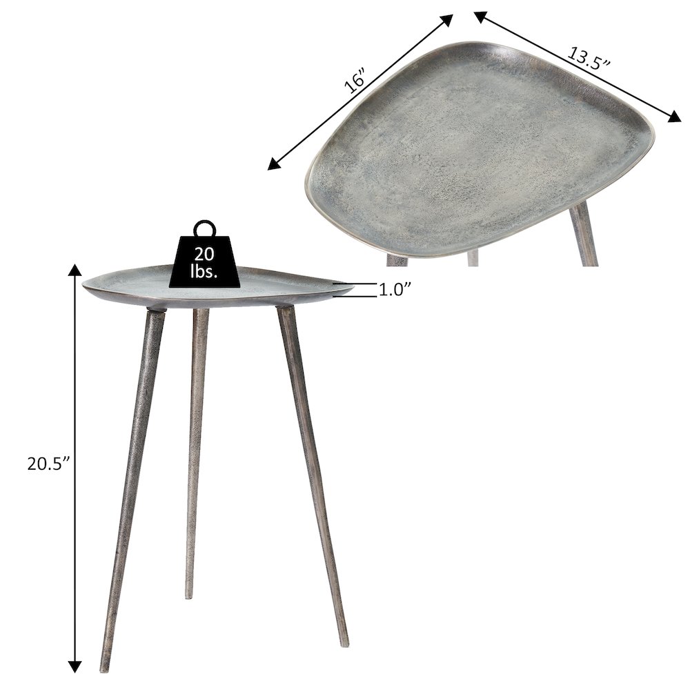 Bali Metal Tall End Table. Picture 7