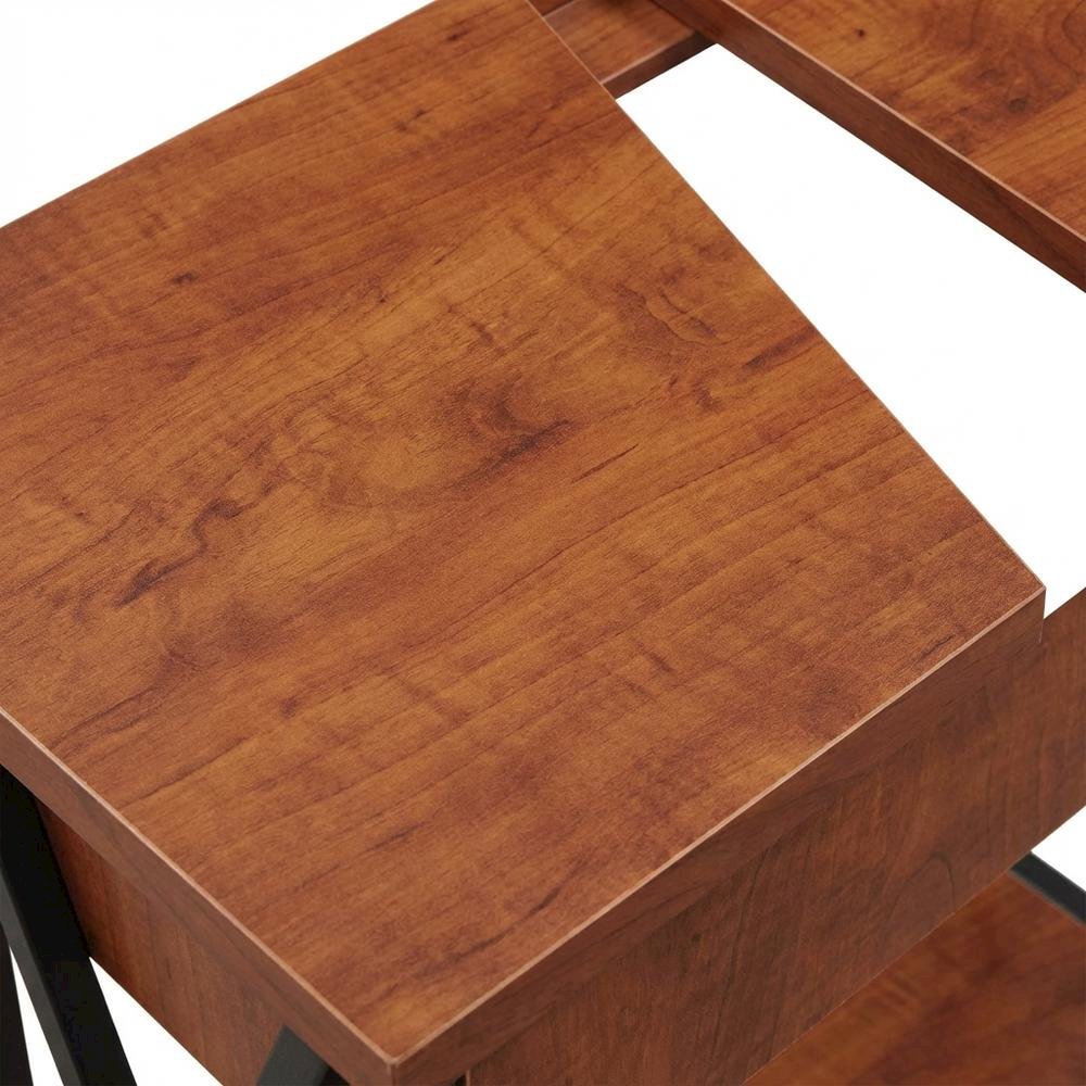 Small coffee table with flip top functionality and compact design. Picture 5