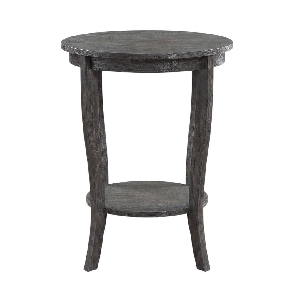 Vintage-Style Round End Table for Living Room or Bedroom. Picture 4