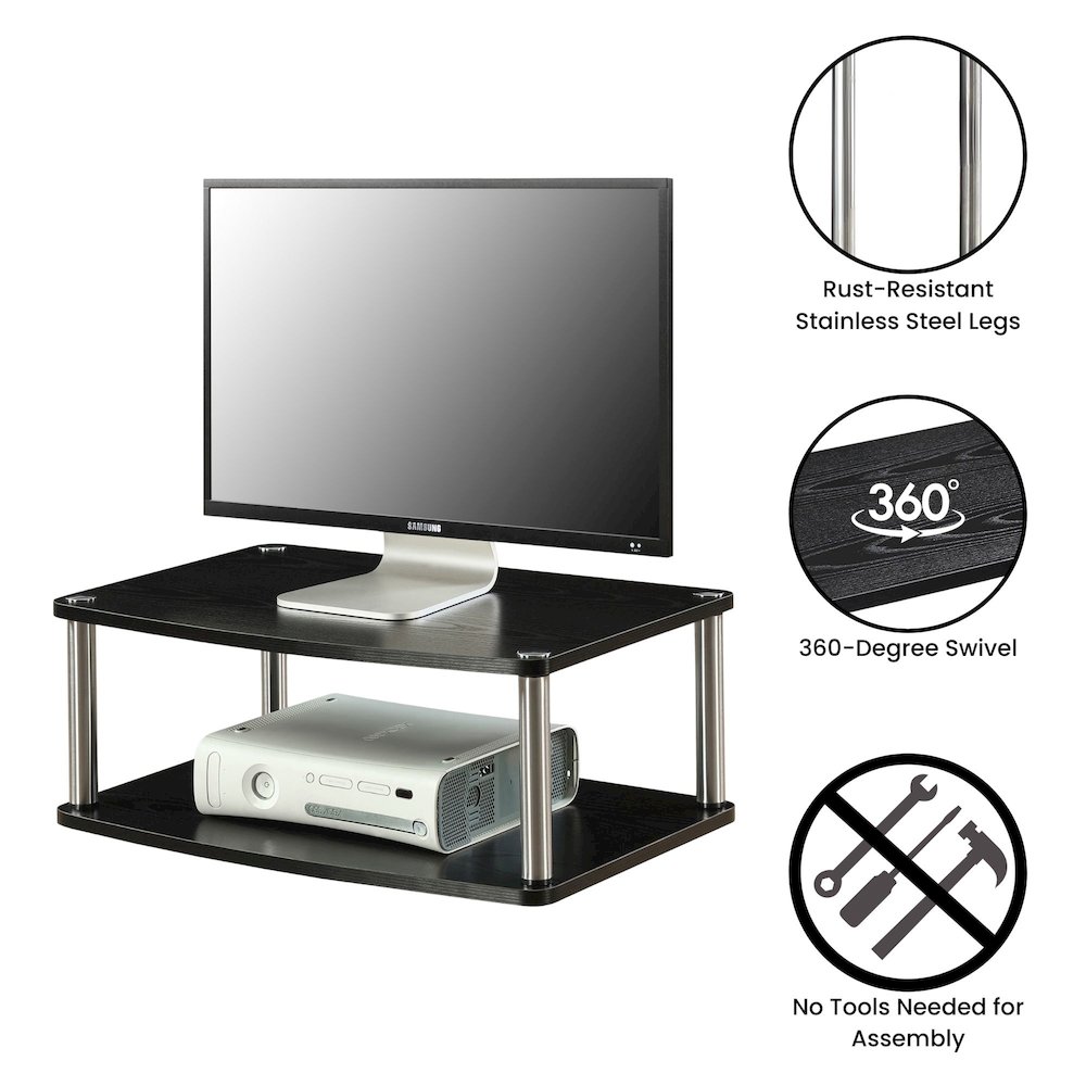 Designs2Go Double Tier Swivel Riser for TVs up to 26 Inches. Picture 4