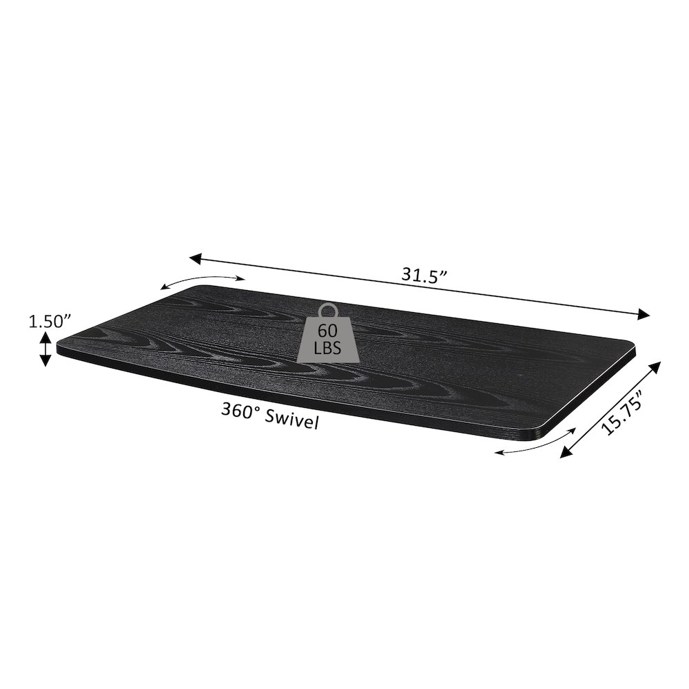 Designs 2 Go XL Single Tier Swivel Riser for TVs up to 37 Inches. Picture 5