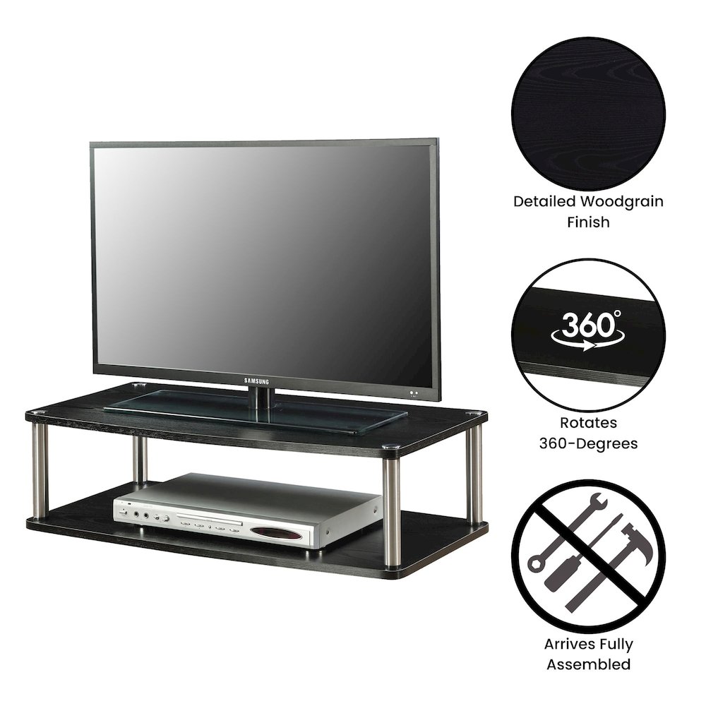 Designs2Go XL Double Tier Swivel Riser for TVs up to 37 Inches. Picture 4