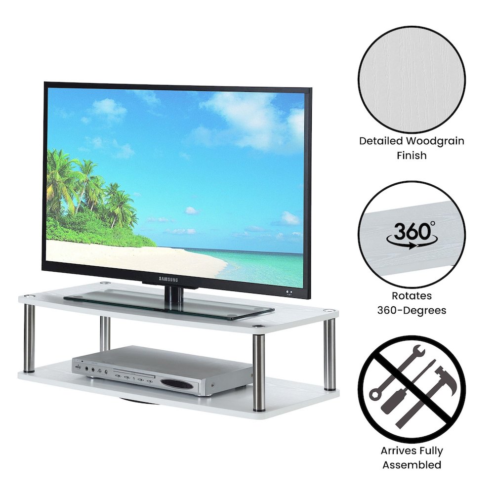 Designs2Go XL Double Tier Swivel Riser for TVs up to 37 Inches. Picture 4