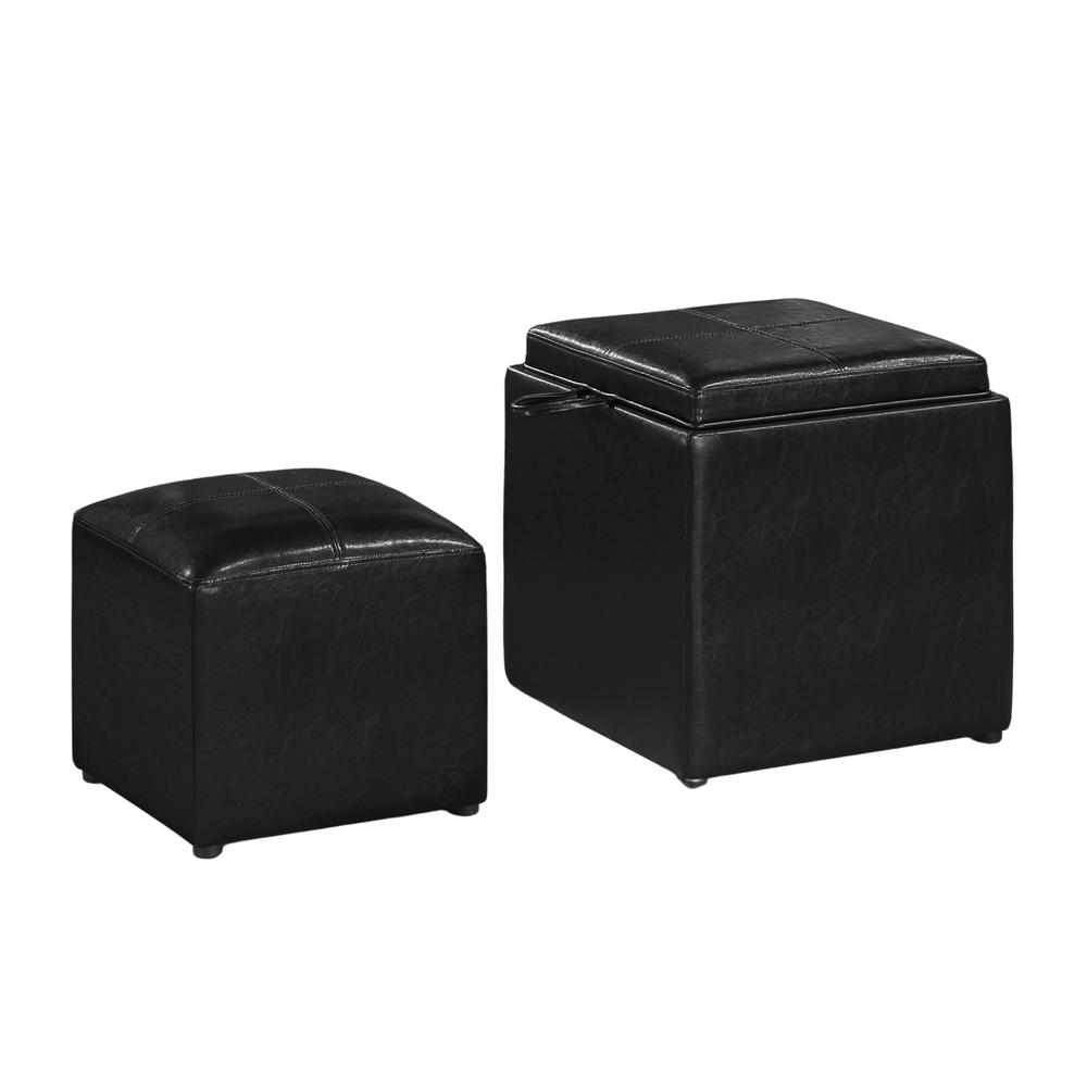 Park Avenue Single Ottoman with Stool and Reversible Tray. Picture 17