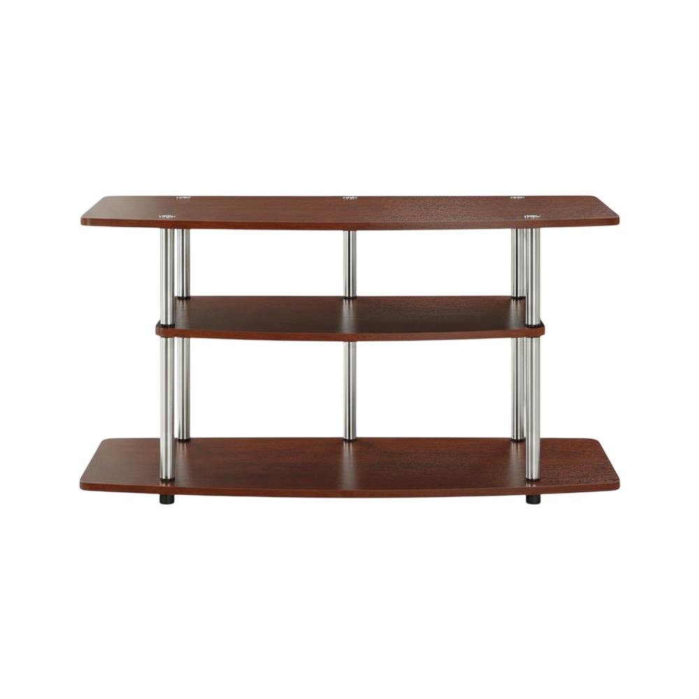 Contemporary Brown Particle Board TV Stand for up to 46-Inch TVs. Picture 4