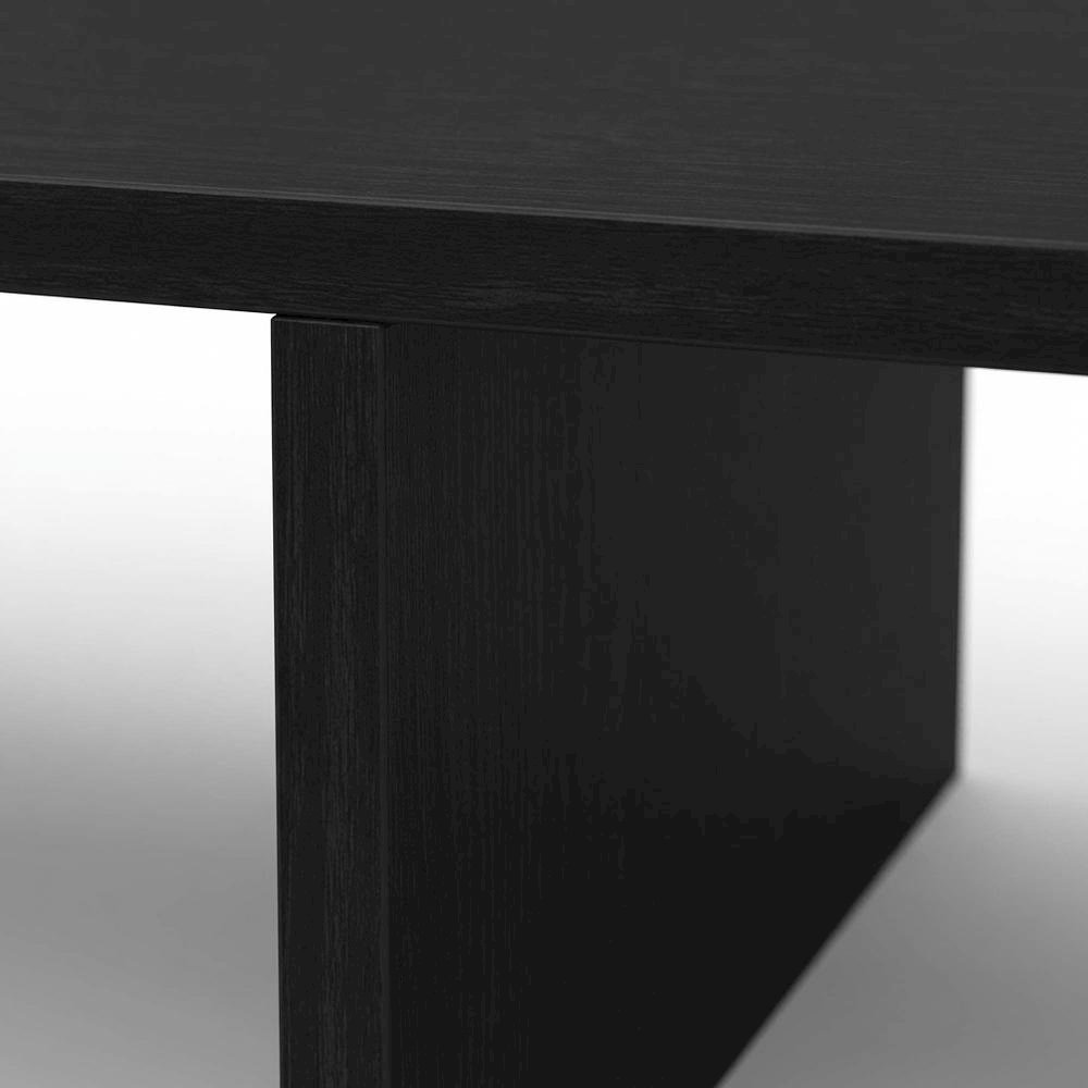 Black TV/Monitor Riser for Screens Up to 43 Inches with Durable Melamine Veneer. Picture 6