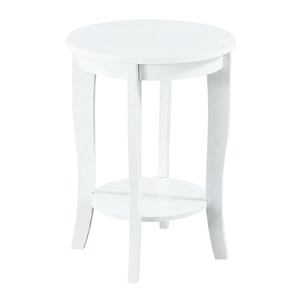 Round End Table with Smooth Surface and Compact Design. Picture 4