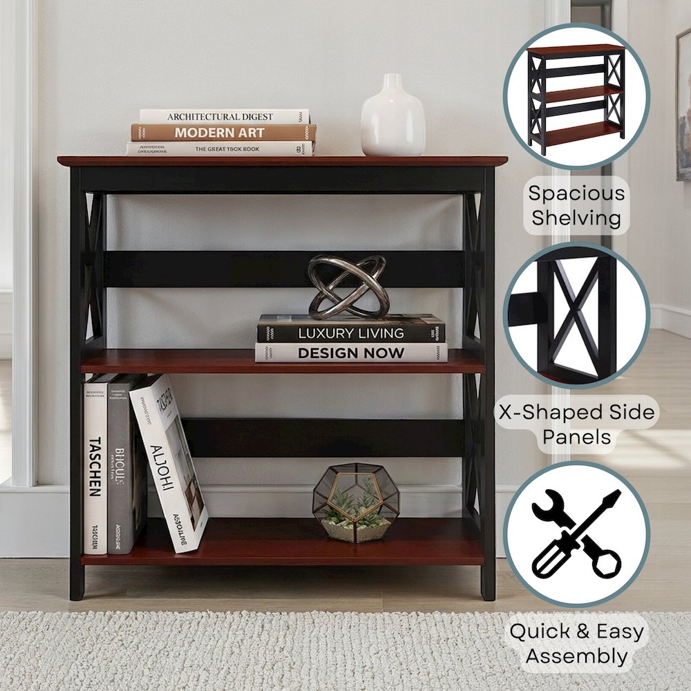 Oxford 3 Tier Bookcase. Picture 3